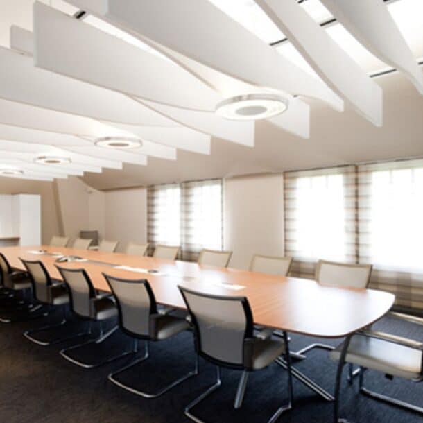 How Do Acoustic Baffles and Clouds Improve Sound Quality in Large Spaces