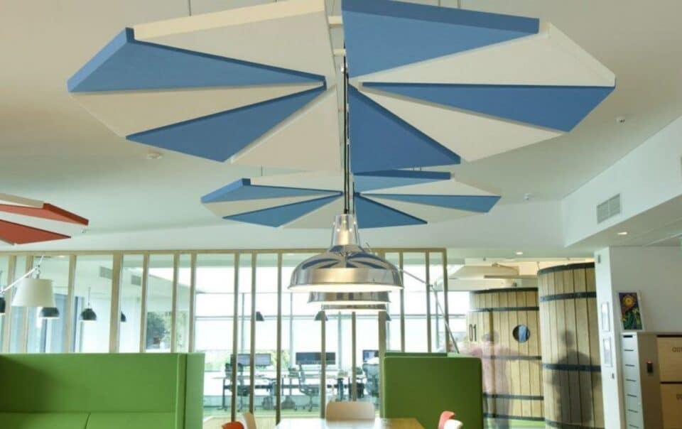 How Do Acoustic Baffles and Clouds Improve Sound Quality in Large Spaces