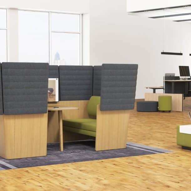 How can noise control products help in creating a quiet workspace